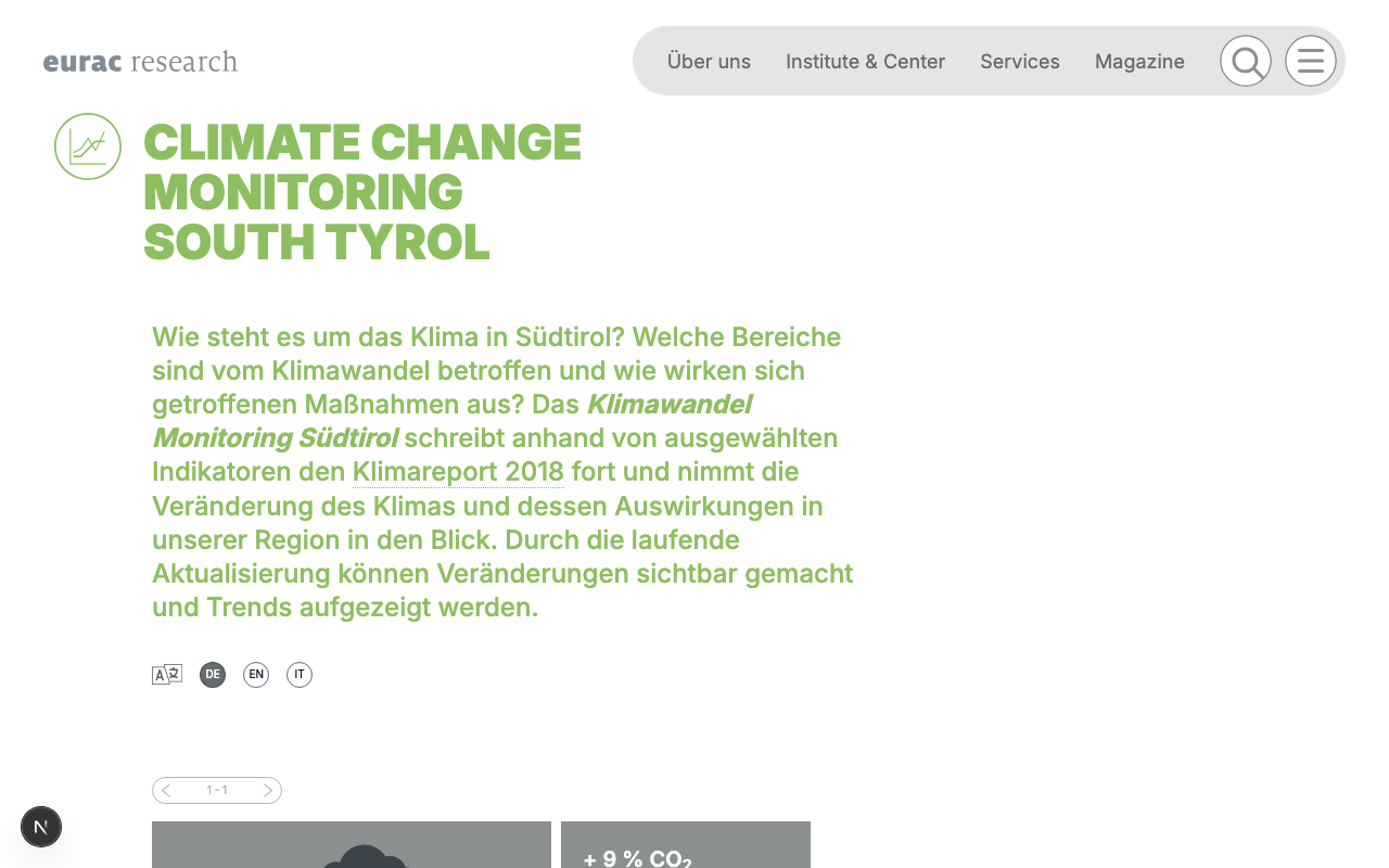 Klimawandel Monitoring